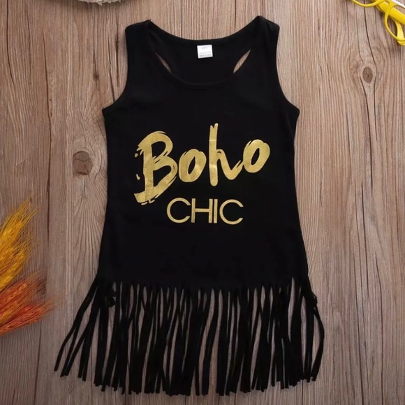 Boho fringe beach dress/coverup - Picture 3 of 7